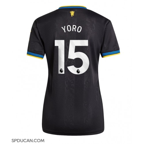 Zenski Nogometni Dres Manchester United Leny Yoro #15 Rezervni 2025-26 Kratak Rukav